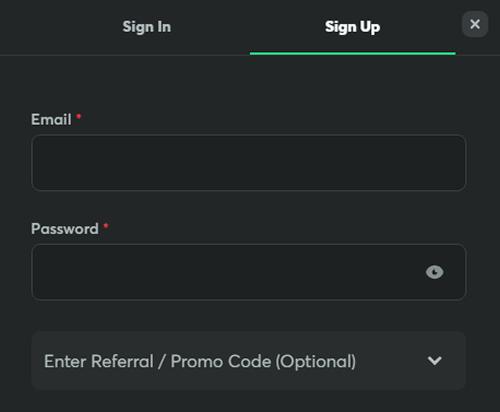 Choose your registration method