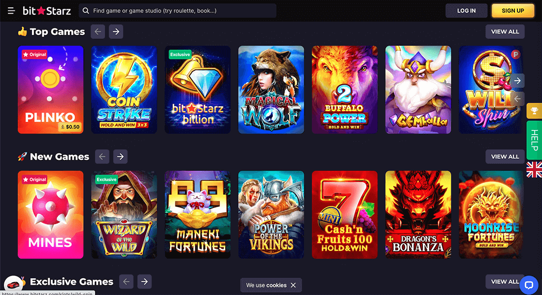 Bitstarz Casino slot machines variety
