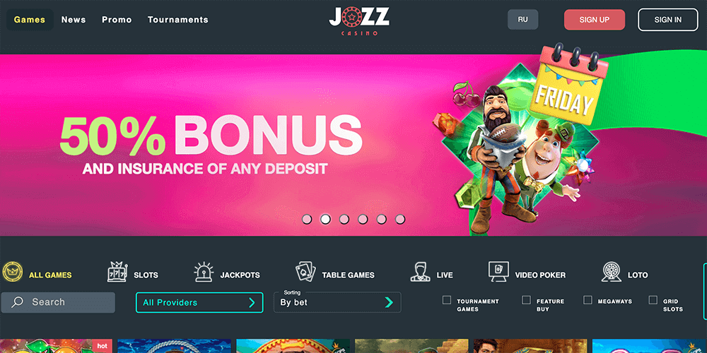 Jozz Casino Official website