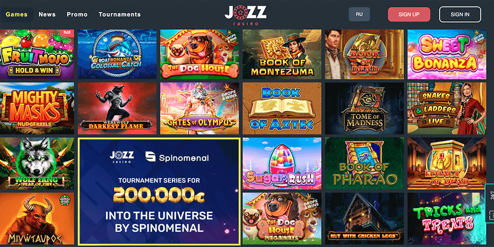 What games you can play at Jozz Casino