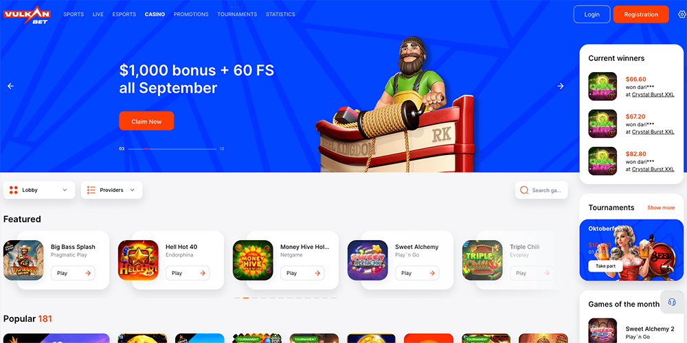 Official Site of Vulkan Bet Casino